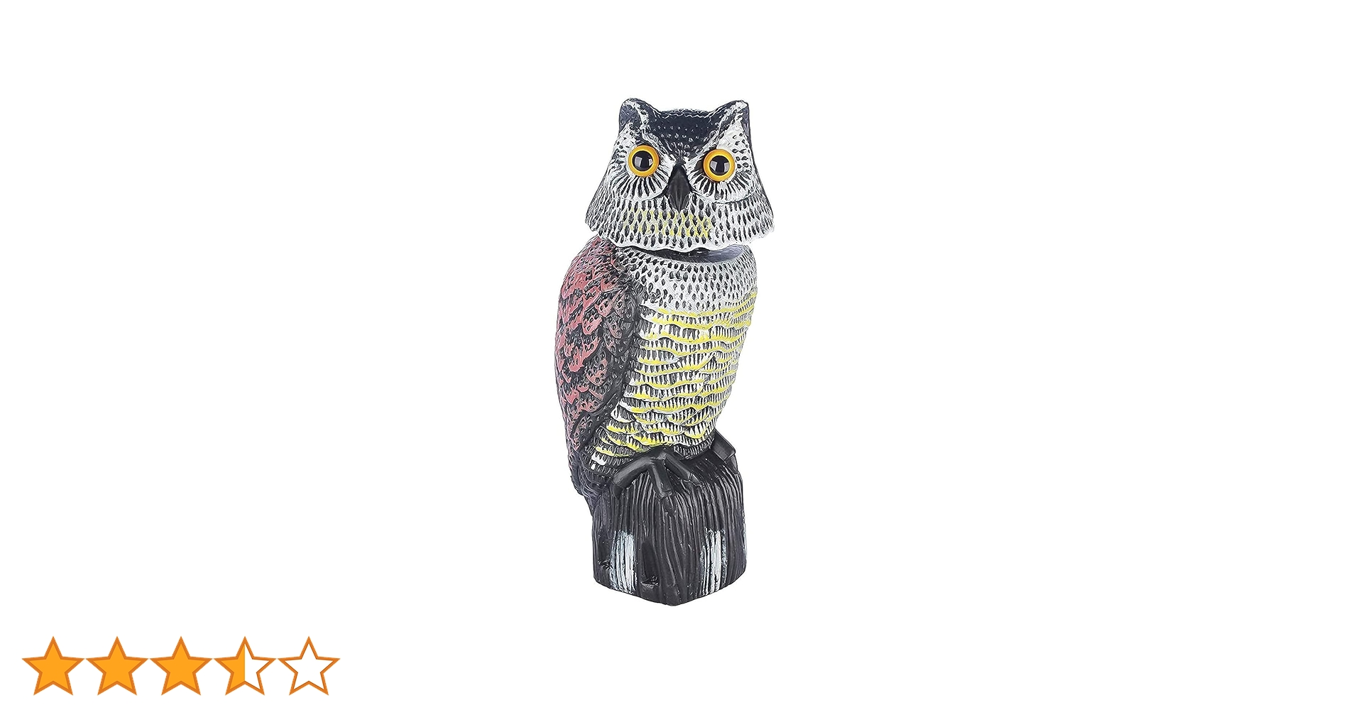 Amazon.co.jp: 鳥よけフクロウ、フクロウの置物風車式手動パドル